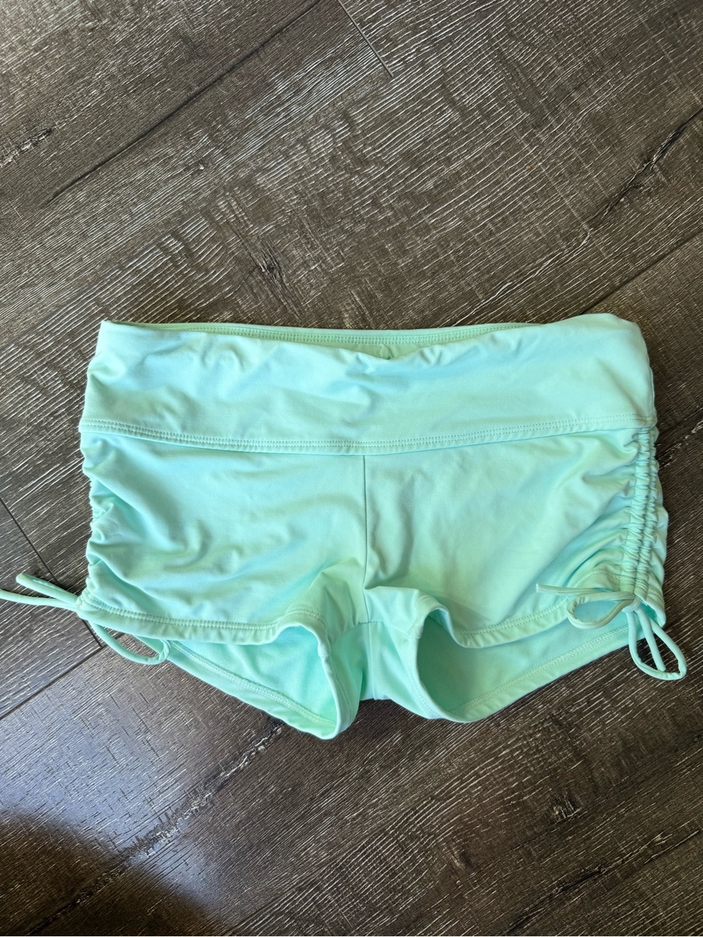 Athleta Mint Green Side-Tie Swim Shorts - Women’s Size XXS